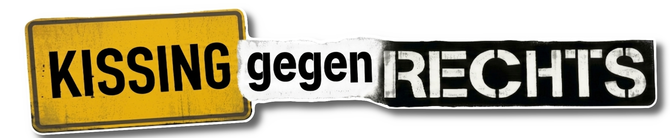 Kissing gegen rechts Logo